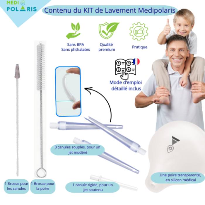 Kit de lavement en RUPTURE sur site - DISPONIBLE AMAZON
